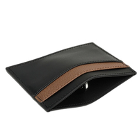 Porte-cartes minimaliste anti-RFID et coffret cadeau, portefeuille pour cartes de crédit pour homme, compact et fin, portefeuille ouvert fin