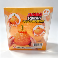 Mainan Jeruk Jumbo Ugly Orange Toy yang Dapat Diperas, Beraroma, Realistis, dan Menggemburkan untuk Melepaskan Stres, Hadiah Natal yang Menyenangkan