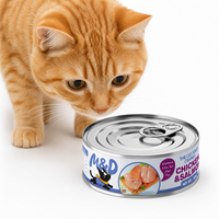 Friandises pour chats au poulet, sans céréales, riches en protéines, pour la santé de la peau et du pelage, en forme de bâtonnets crémeux et humides