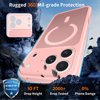 Coque de téléphone magnétique rose mignonne pour fille, emballage personnalisé, toucher doux, étui de protection pour objectif d'iPhone 18 17 16 15 14 13 Pro Max