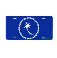 Plaques d'immatriculation personnalisées avec drapeau réplique de la République Dominicaine, plaque d'immatriculation nationale personnalisée, plaque décorative