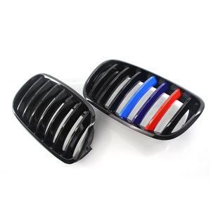 Calandre BMW pour X5 X6 E70 E71 2007-2013 Noir Brillant Style M Pare-chocs Avant en Plastique ABS Pièce de Rénovation et Amélioration - Product Image 4