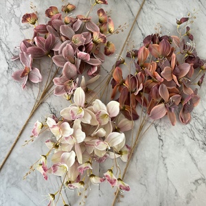 Nouveau Design Soie Artificielle Orchidée Fleurs 5 Fourchettes 30 Têtes <span class=keywords><strong>Whelan</strong></span> Fleur pour La Maison Fête Des Mères Noël Nouvel An Halloween - Product Image 6