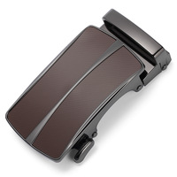 Ceinture décontractée pour affaires avec boucle automatique en zinc de luxe, logo personnalisable, vente en gros directe d'usine, produit 1040