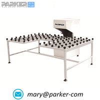 Machine à chanfreiner le verre Parker Machinery 45 degrés, bande abrasive croisée, moteur 2,5 kW, 380 V/220 V, traitement du verre isolant 3-19 mm