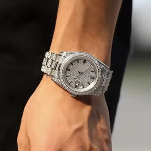 Relojes Deportivos de Cuarzo con Circonita de Ali <span class=keywords><strong>Baba</strong></span>, Último Modelo de 40 mm, Movimiento MIYOTA de Lujo, Resistentes al Agua 3BAR, Correa de Acero Inoxidable, China - Product Image 1