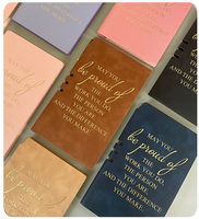 Carnet de réunion de haute qualité personnalisable Cahier de bureau de haut niveau d'apparence avec matériel en papier Impression de logo personnalisée