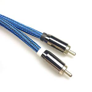 Factory noise reduction car audio nylon braided high shielding RCA <b>cable</b> - Product Image 6