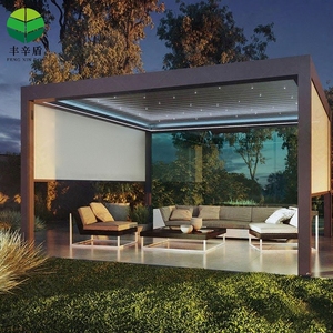 Rejilla de aluminio para exteriores, techo, pérgola Bioclimática, mirador de jardín, parasol, pabellón motorizado, pantalla impermeable personalizada - Product Image 3