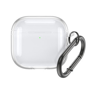 Funda Protectora de TPU Suave para <span class=keywords><strong>AirPods</strong></span> <span class=keywords><strong>Pro</strong></span> 3 con Llavero, Antigolpes, para <span class=keywords><strong>Airpods</strong></span> <span class=keywords><strong>Pro</strong></span> 2, 3 y 4, Transparente - Product Image 3