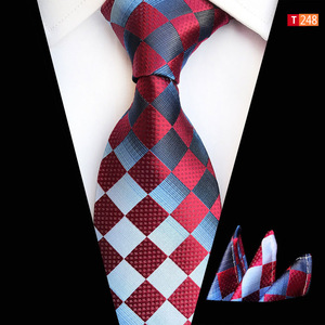 Cravates rayées avec mouchoirs de poche en gros hommes cravates et mouchoir ensemble <span class=keywords><strong>cravate</strong></span> <span class=keywords><strong>classique</strong></span> et boutons de manchette ensemble <span class=keywords><strong>Cravate</strong></span> - Product Image 2