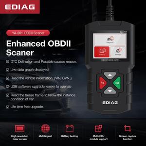 Prueba de Monitor a Bordo (Modo 6) Herramienta de Diagnóstico para Automóviles Ediag YA 201 OBD2 - Product Image 6