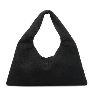 Shopping Bag Online Fashion Essential Handmade Tressé Soft Shapely and Big Woven PU Suede Sac à main Sacs pour femme - Product Image 5