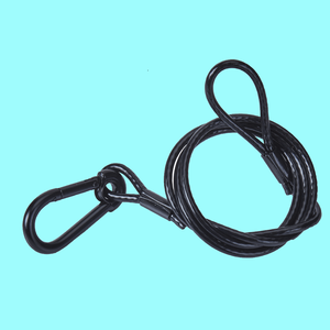Harga pabrik tali perancah kawat baja tahan karat mengangkat kabel Slings standar ANSI kedua sisi Loop-Carabiner dilapisi pemotongan - Product Image 6