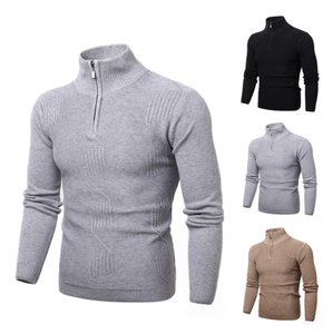 HBS821 Customized Maining Long Sleeve Pullover Plain <b>Turtleneck</b> Knitted <b>Sweater</b> for Men Chunky Knit <b>Sweater</b> - Product Image 6