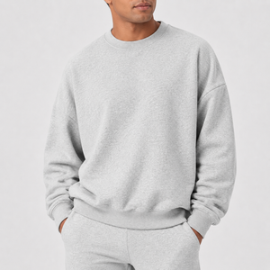 Solid <b>Navy</b> Crew Neck <b>Sweatshirt</b> For Men Autumn Thin Soft Cotton Jersey Long Sleeve Classic Daily Commuter Top US Local Warehouse - Product Image 6