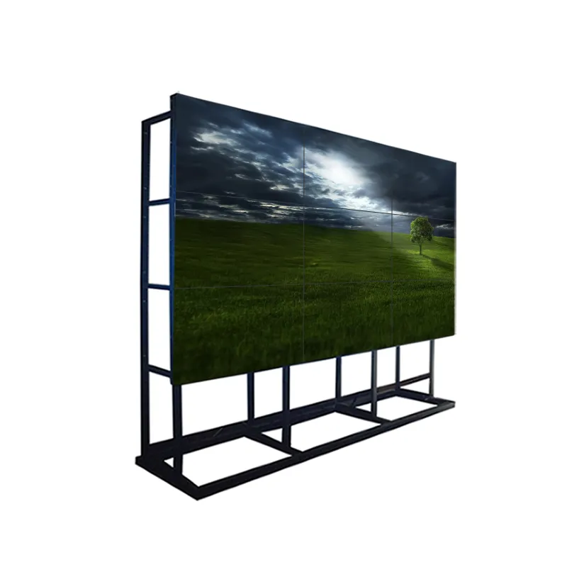 Big size smart 3x3 lcd video wall tv display/outdoor waterproof seamless lcd video wall