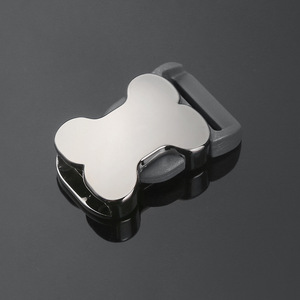 Boucle en métal pour collier d'animal de compagnie, fermoirs auto-bloquants argentés pour vêtements de chien, poussette, sac à dos, sangle - Product Image 2