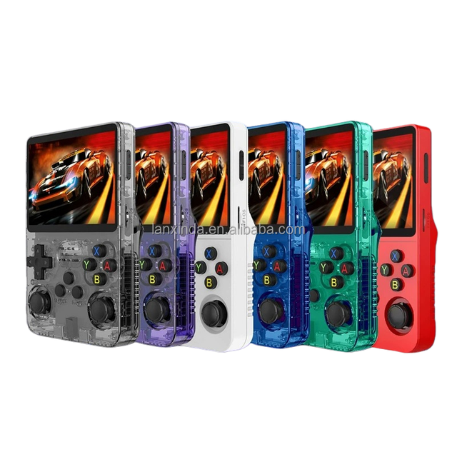 R36HD 3.5 Inch HD IPS Screen Handheld Game Player Built-in Wireless Large Retro Classic Gaming Console with 15000+ Games 64GB