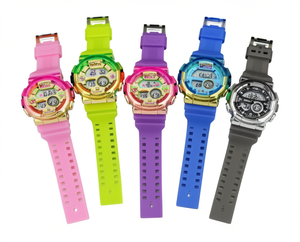 Orologi giocattolo per ragazze, colori misti, orologio digitale in plastica, 4-6 anni - Product Image 1