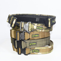 Ceinture tactique extérieure OEM avec sangle en nylon, ensemble de ceinture Molle pour activités de plein air et ceinture intérieure