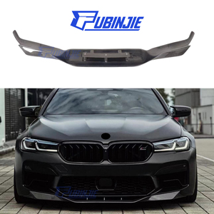 Labio divisor de parachoques delantero de fibra de carbono estilo RPK para <span class=keywords><strong>BMW</strong></span> F90 M5 LCI 2021 + labio delantero de fibra de carbono - Product Image 1
