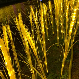 Wasserdichte dekorative Lichter Innenhof Garten Landschafts beleuchtung LED-Weizen licht im Freien Plug-in Lampe