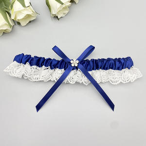 Mariée <span class=keywords><strong>mariage</strong></span> <span class=keywords><strong>jarretière</strong></span> dentelle blanche jarretières florales nœud papillon jambe extensible <span class=keywords><strong>jarretière</strong></span> ensemble accessoires de mariée pour femmes et filles Z223 - Product Image 4