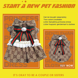 Pakaian Natal hewan peliharaan Musim Dingin, Gaun anjing peliharaan desain klasik, pakaian musim dingin hangat mewah - Product Image 4
