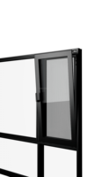 Fenêtres inclinables et rotatives intelligentes en alliage d'aluminium à double vitrage trempé, approuvées en Floride, avec persiennes réglables pour appartement