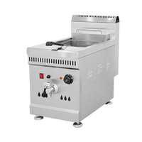 Friteuse commerciale de table à gaz à réservoir simple/double/dessus de table de friteuse à gaz/machine à gaz de friteuse à gaz avec deux réservoirs pour restaurant