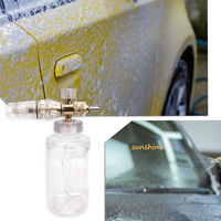 SS NOUVEAU 1 L Laveuse à haute pression Matériau en alliage d'aluminium Canon à mousse de neige avec matière plastique entièrement transparente pour le lavage de voiture