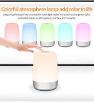 Lampes colorées pour la maison, lumière de nuit à réglage de couleur RGB, simulateur d'aube, réveil, commande tactile, rechargeable, lumière décorative pour la chambre d'enfant