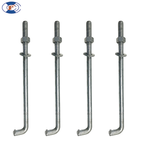 HF Acier L J Type Boulon D'<span class=keywords><strong>ancrage</strong></span> <span class=keywords><strong>Goujon</strong></span> Boulon Coffrage <span class=keywords><strong>M10</strong></span>-M24 L Type Boulon D'<span class=keywords><strong>ancrage</strong></span> Avec Écrou - Product Image 5
