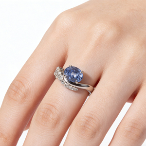 <b>CUSTOM</b> SILVER 10K/14K/18 SOLID GOLD CLASSIC Lab-Grown CVD IGI VVS-VS Oval Cut ENGAGEMENT PARTY FASHION CLUSTER <b>RING</b> - Product Image 3