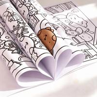 Livres de coloriage personnalisés en gros, fabrication OEM, reliure parfaite, sur papier d'art avec plastification