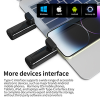 Clé USB Intelligente Anti-Perte avec Positionnement Global, en Plastique, Max 64 Go, Étanche IP65, Double Interface USB-C, Traceur de Localisation pour