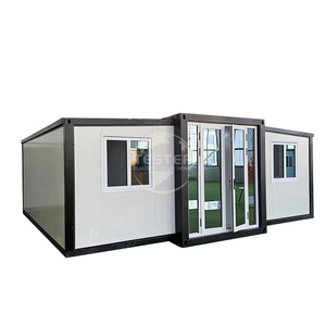 Modernes 40-Fuß erweiterbares Luxus-Containerhaus aus Stahl mit Schlafzimmer, Apartment und vorgefertigtem Café - Product Image 1