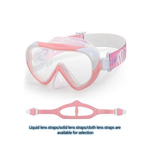 مرآة سباحة من الزجاج المقسى لعدسات الغوص المجانية ، غواص بدون إطار من السيليكون ، أقنعة الغوص ومعدات الغوص - Product Image 4