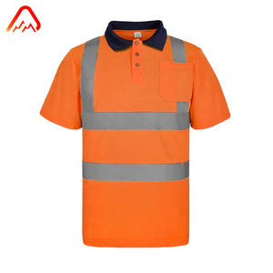 Magliette Polo <span class=keywords><strong>di</strong></span> Sicurezza ad Alta Visibilità Classe 2 <span class=keywords><strong>in</strong></span> Poliestere Riflettente per Lavori Stradali, Manica Corta per Uomo, Disponibili - Product Image 3
