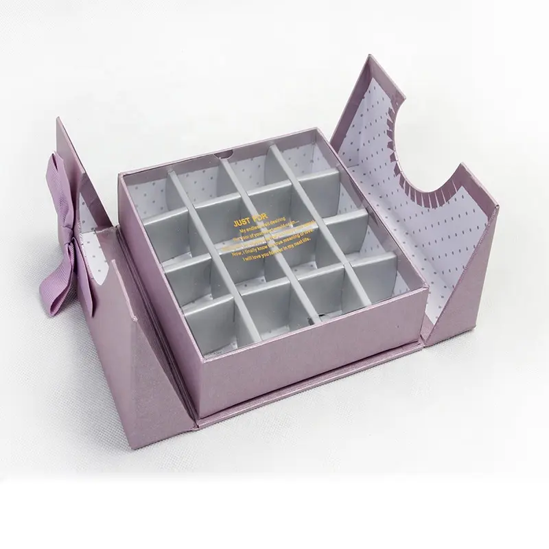 멋진 발렌타인 하트 모양 초콜릿 포장 선물 상자 물집 트레이 투명 창 음식 초콜릿 사탕 상자 선물