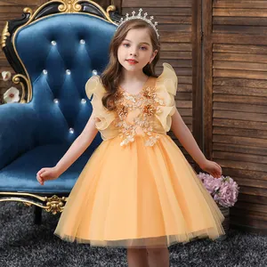 China Factory Price Girls Boutique Neue Mode Kleidung Kinder Geburtstags feier Kleid Kinder Kleider 311