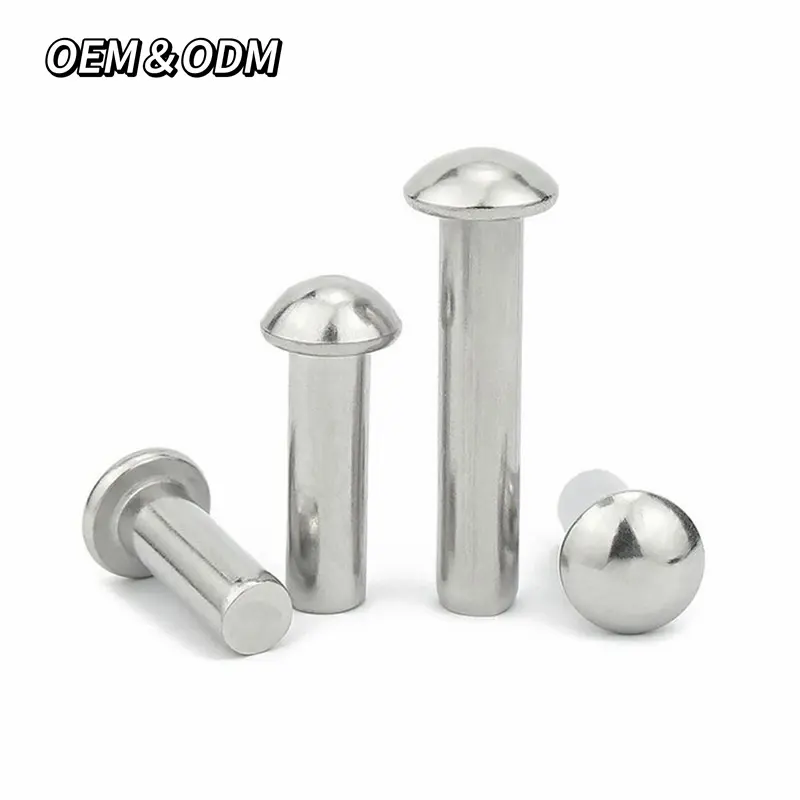 Best Sellers High Quality Metal Rivets Metal Flat Thin Big Head Solid Rivets Solid Rivets For Leather