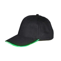 Logotipo personalizado de fábrica 6 paneles al aire libre barato iluminado LED béisbol deportes gorra sombrero para hombres
