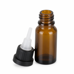 Buen Precio, Botella de Vidrio Ámbar para Aceites Esenciales de 5ml, 10ml, 15ml, 20ml, 30ml, 50ml, 100ml (1 oz), Botella Vacía con Gotero y Tapa Negra - Product Image 5