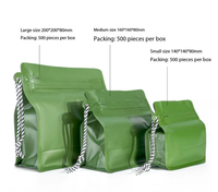 Sachet Doypack Mat Multicolore avec Fermeture Zip Double Scellée et Cordon de Serrage pour Grains de Café, Thé, Noix et Emballage Cadeau