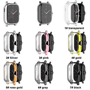 Caja de reloj BOORUI TPU para <span class=keywords><strong>amazfit</strong></span> bip <span class=keywords><strong>u</strong></span> cubierta de color chapado para <span class=keywords><strong>amazfit</strong></span> <span class=keywords><strong>GTS</strong></span> 2 2E cubierta de cuerpo completo - Product Image 2