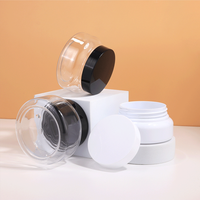 Vente en gros de pots en PET transparents de 150 ml, 200 ml, 250 ml, vides, contenants pour cire capillaire de 5 oz, 8 oz, pots en plastique pour crème cosmétique