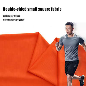Tejido de poliéster 100% de secado rápido, ligero, de malla jacquard cuadrada pequeña, 75D 72F, para ropa deportiva - Product Image 2