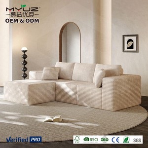 Sofá Modular Moderno de Tela Comprimida <span class=keywords><strong>para</strong></span> <span class=keywords><strong>Sala</strong></span> de Estar, Plegable, de Doble Uso, Relleno de Esponja, <span class=keywords><strong>para</strong></span> Apartamentos Pequeños, Sofá Perezoso de Corduroy - Product Image 2